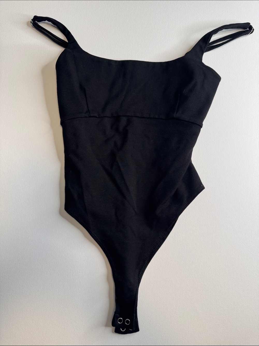 Forever 21 Black Strappy Womens One-Piece Bodysuit